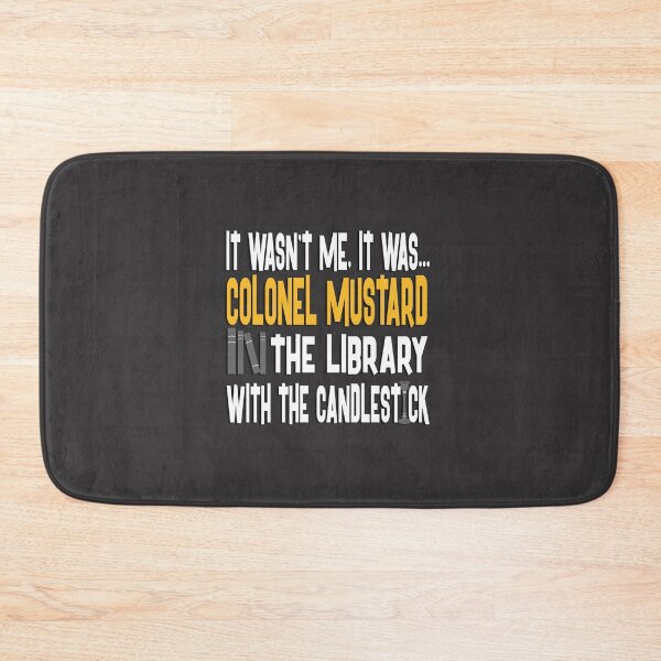 Item preview, Colonel Mustard in the Library with the Candlestick - Clue designed and sold by agilexp.