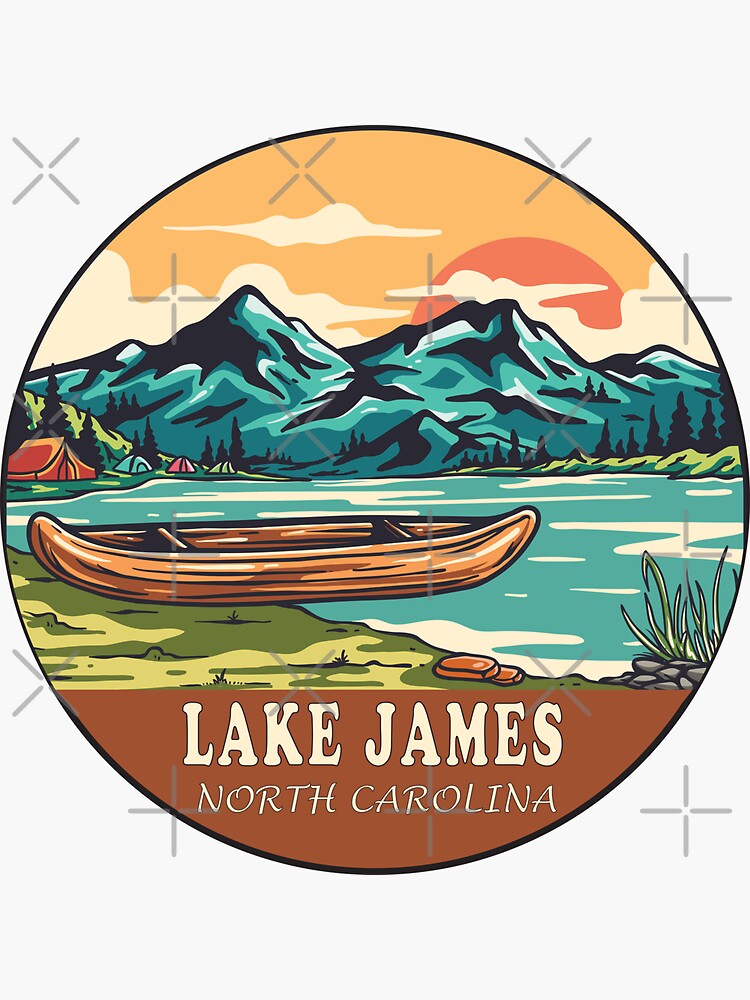 Lake James North Carolina | Boating | Fishing | Sticker