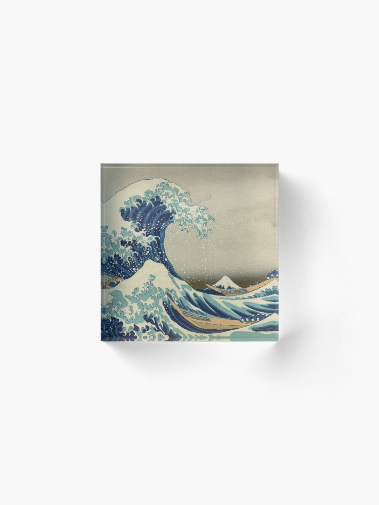 Alternate view of The Classic Japanese Great Wave off Kanagawa by Hokusai Acrylic Block