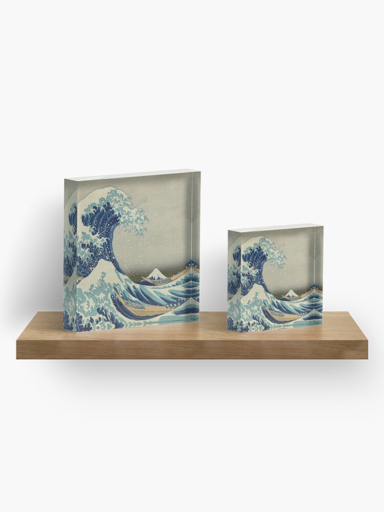 Alternate view of The Classic Japanese Great Wave off Kanagawa by Hokusai Acrylic Block