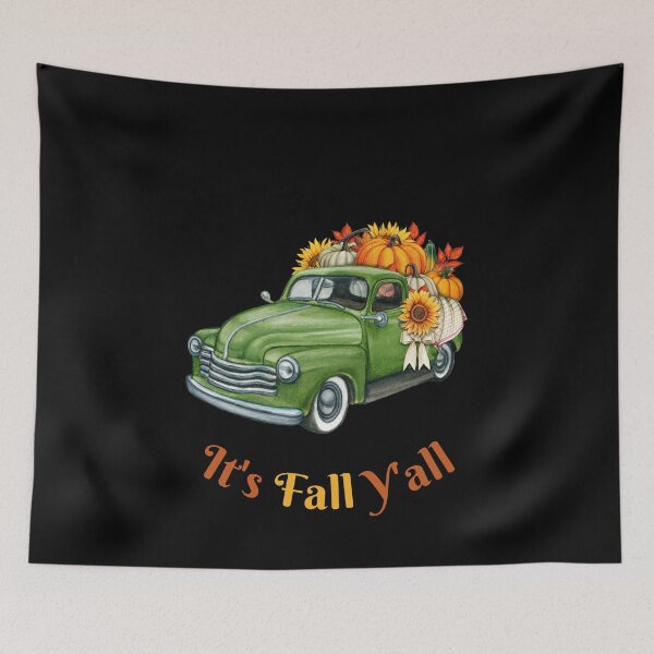Item preview, Fall Season Pumpkin Truck Vintage designed and sold by Elatty.