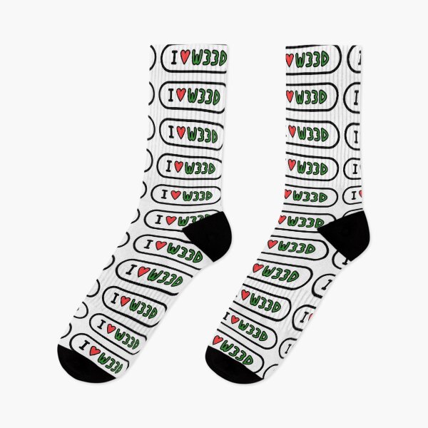 Item preview, 'I LOVE W33D' bumper sticker designed and sold by Casmeelas.