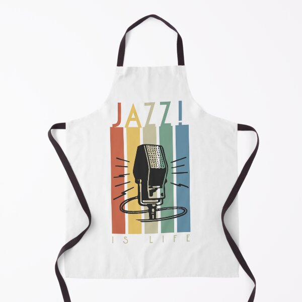 Item preview, Jazz is Life Quote Microphone Vintage Graphic designed and sold by Amir Abou-Roumié.