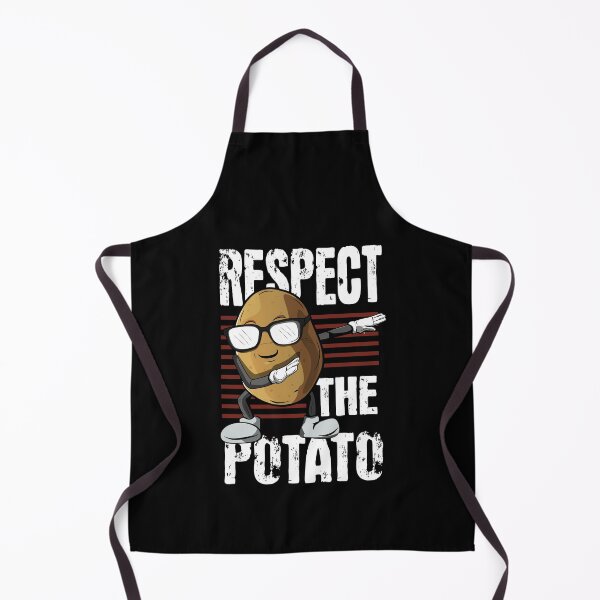 Respect the potato - dabbing potato art Apron