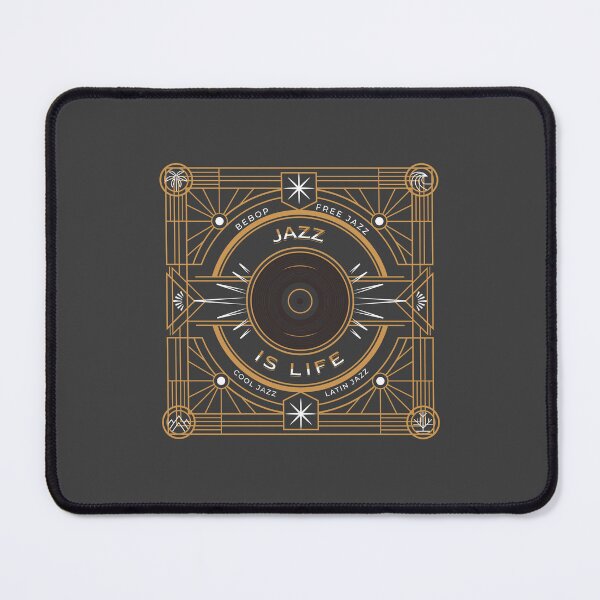 Item preview, Jazz is Life Quote Vinyl Vintage Graphic designed and sold by Amir Abou-Roumié.