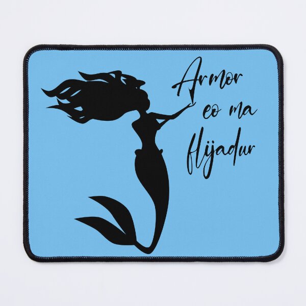 Item preview, Motto of the city of Trébeurden, Brittany, BZH, mermaid silhouette designed and sold by NolDesigns.