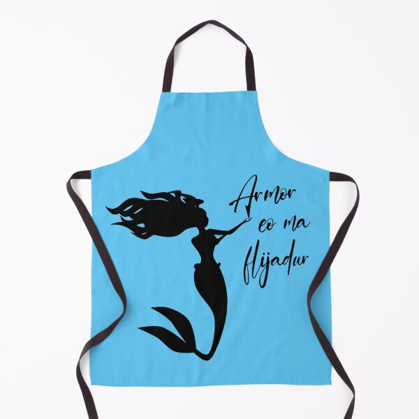 Item preview, Motto of the city of Trébeurden, Brittany, BZH, mermaid silhouette designed and sold by NolDesigns.