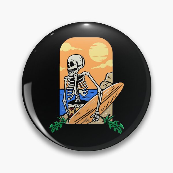Item preview,  Surfing Skeleton  designed and sold by PotluckPrints.