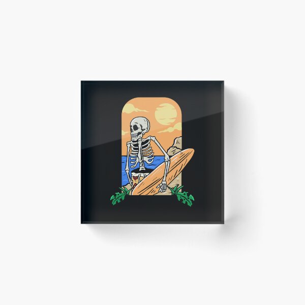 Item preview,  Surfing Skeleton  designed and sold by PotluckPrints.