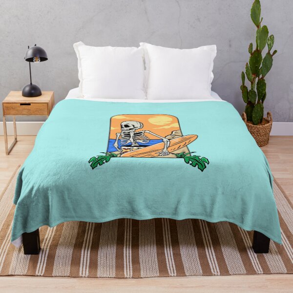 Item preview,  Surfing Skeleton  designed and sold by PotluckPrints.