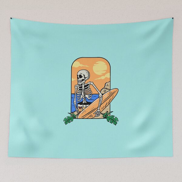 Item preview,  Surfing Skeleton  designed and sold by PotluckPrints.