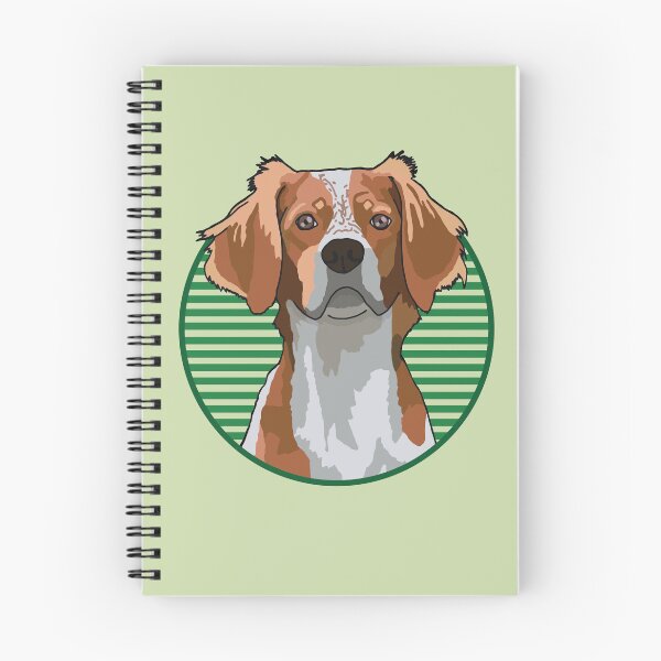 Item preview, Britanny dog w/ Green stripped circle designed and sold by AdoptNFTPets.