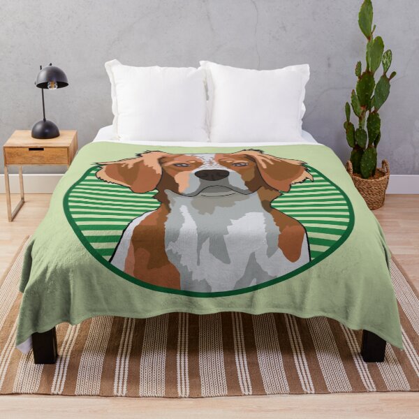 Item preview, Britanny dog w/ Green stripped circle designed and sold by AdoptNFTPets.