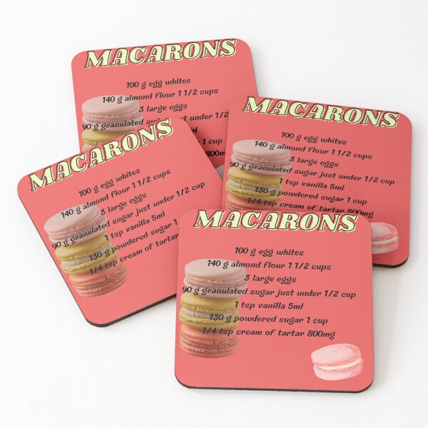 Item preview,  Macarons ingredients for foodie lovers designed and sold by chrysaioann.