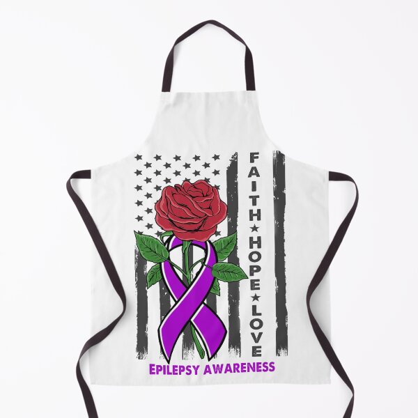 Item preview, Faith Hope Love Epilepsy Awareness American Flag designed and sold by Kohend.