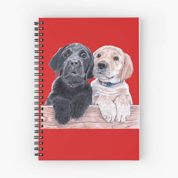 Item preview, Two Labrador pups - one tan, one black designed and sold by daveand65.