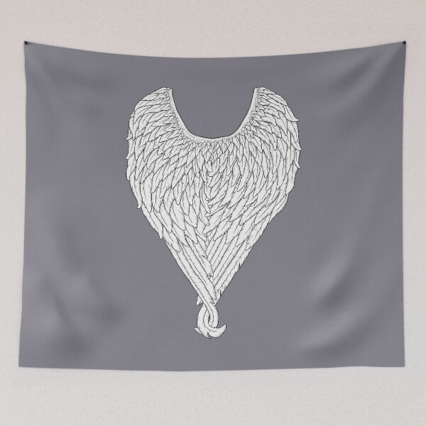 Item preview, White Wings (On Gray) designed and sold by GriffinJDesigns.