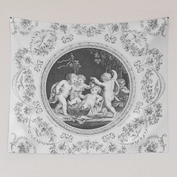 Item preview, Bacchanal with Five Putti, Rondel 1782 designed and sold by FlippinTurtles.