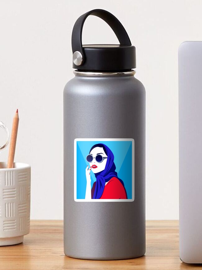 Thumbnail 1 of 3, Sticker, Pop Art Girl 2 designed and sold by djspacegr.