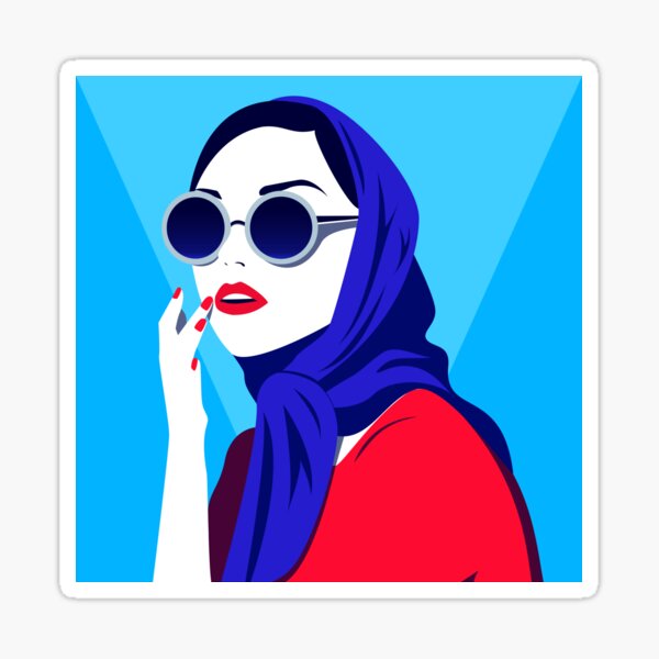Pop Art Girl 2 Sticker