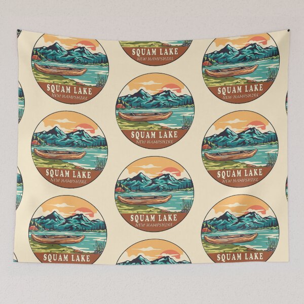 Artikelvorschau, Squam Lake New Hampshire | Bootfahren | Angeln entworfen und verkauft von KrisSidDesigns.