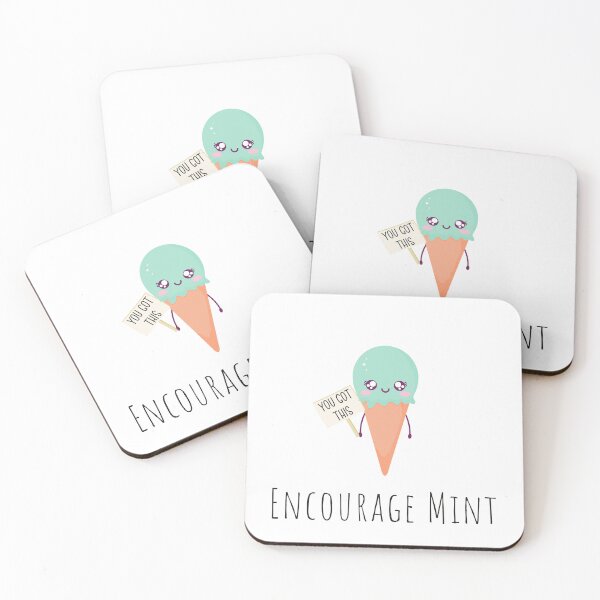 Item preview, Encourage Mint Funny Pun designed and sold by KGoPrintables.
