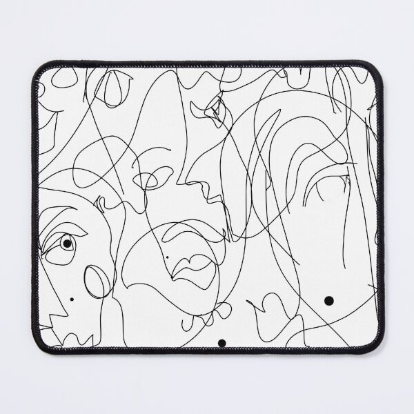Item preview, Abstract Faces Line Drawing designed and sold by art64.
