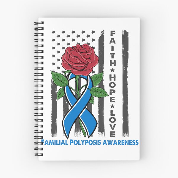 Item preview, Faith Hope Love Familial Polyposis Awareness American Flag designed and sold by Kohend.