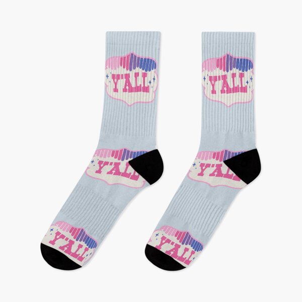 Item preview, YALL | Pink White Blue Cookie 90s Style Colorful Cowboy Space Cowgirl Rodeo Aesthetic | HOWDY Y'ALL | Sky Background designed and sold by PEARROT.
