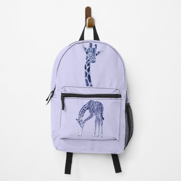 Item preview, Giraffe licking itself - blue colorized version designed and sold by SylvieG18.