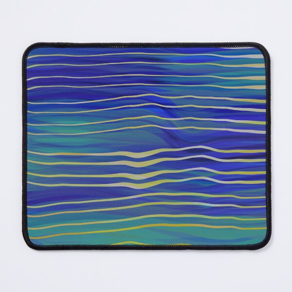 Item preview, Waves - Stripes And Lines Blue And Teal designed and sold by art64.