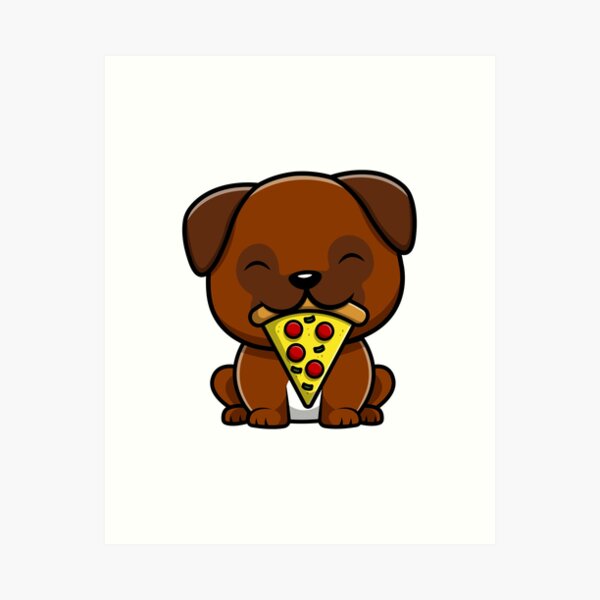 Cute Dino Enjoys Eating Pizza Graphic by jonnyleaf14 · Creative Fabrica