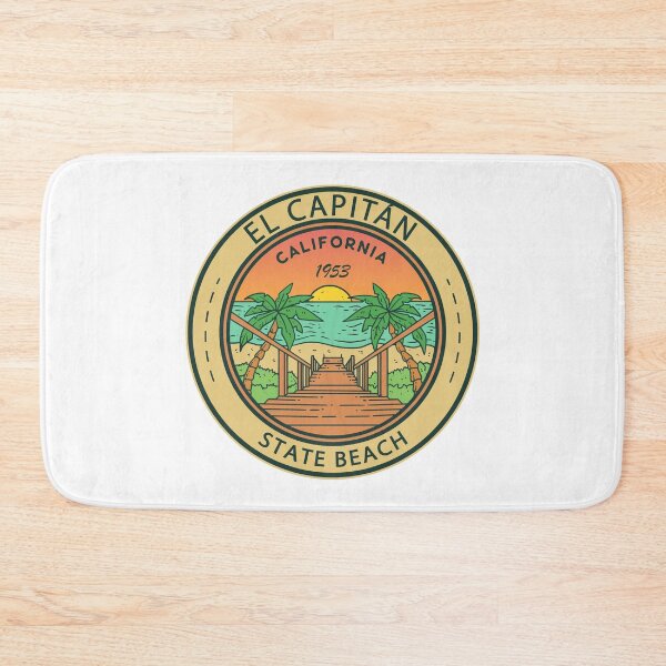 Item preview, El Capitan State Beach California Circle Badge designed and sold by KrisSidDesigns.