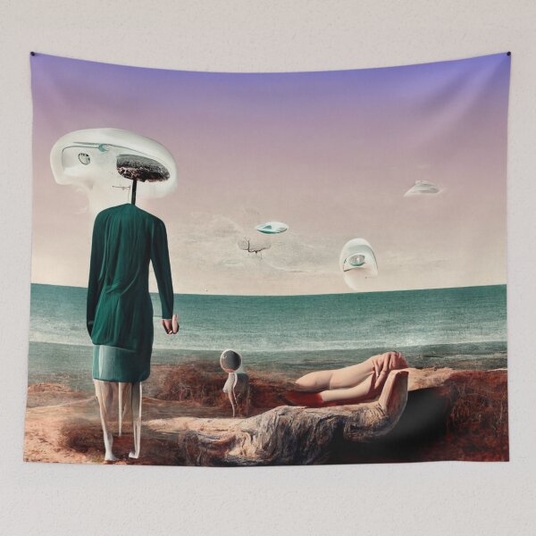 Item preview, Surreal art - space head designed and sold by ontano.