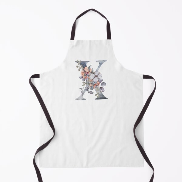 Item preview, Watercolor floral Christmas X letter wedding monogram print designed and sold by tiana-geo.