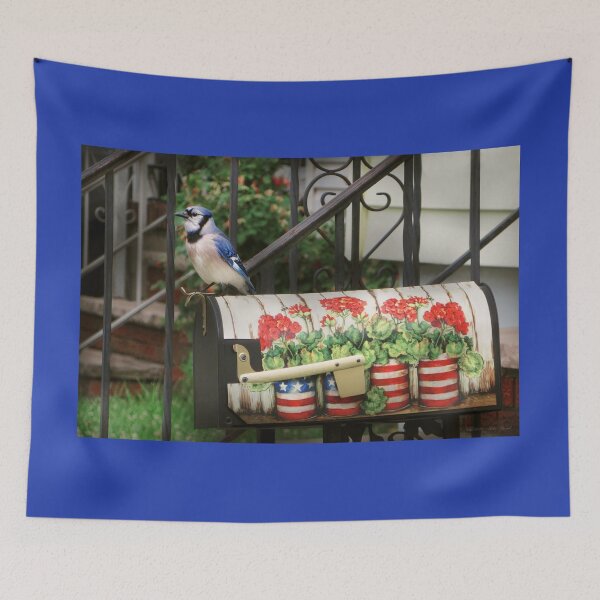 Item preview, Bird - Blue Jay - Waiting for the mail designed and sold by Mike Savad Photography.