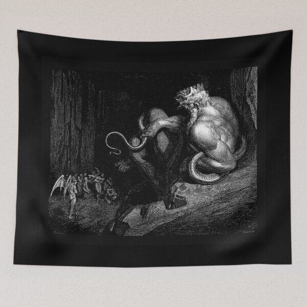Item preview, Lithograph - Gustave Doré - Dante Alighieri - Inferno - Plate 13 (Canto V - Minos) from the Divine Comedy designed and sold by DALIO666.
