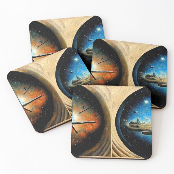 Item preview, Time and relative dimensions in space - surreal art designed and sold by ontano.