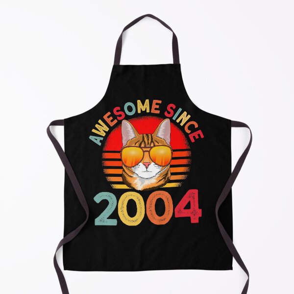 Item preview, Awesome since 2004 Cat vintage 18th Birthday designed and sold by Ibu83.