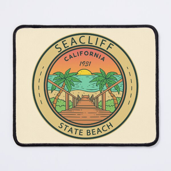 Item preview, Seacliff State Beach California Circle Badge designed and sold by KrisSidDesigns.