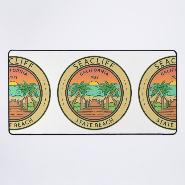 Item preview, Seacliff State Beach California Circle Badge designed and sold by KrisSidDesigns.