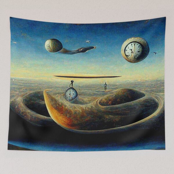 Item preview, Surreal art - time and space designed and sold by ontano.