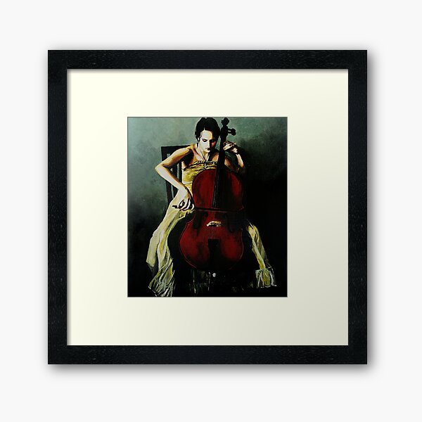 Cello Framed Art Print