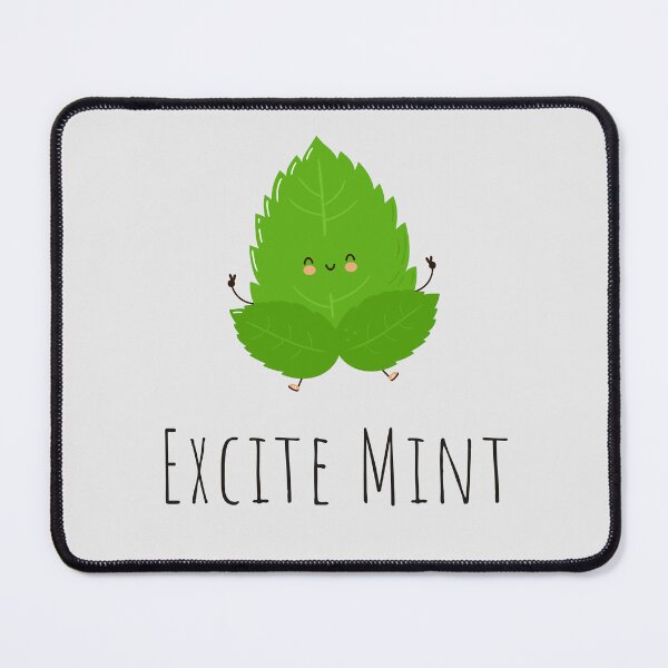 Item preview, Excite Mint Pun designed and sold by KGoPrintables.