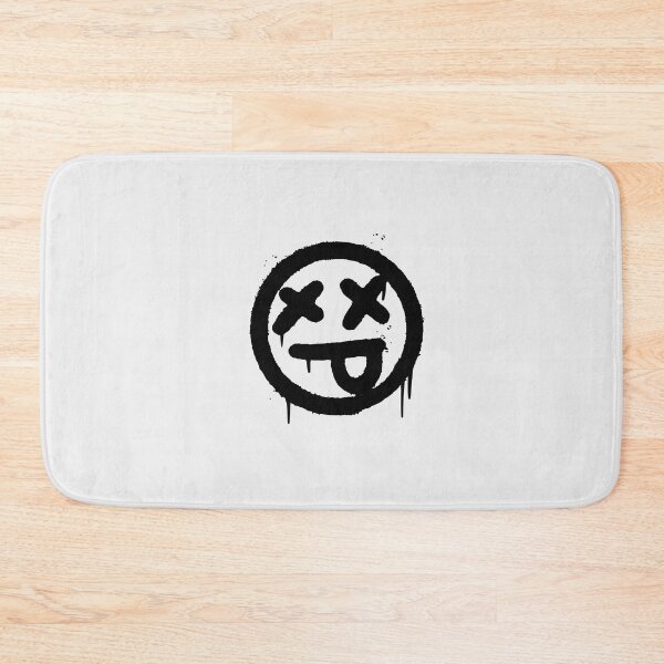 Item preview, Graffiti scary sick face emoticon sprayed isolated on white background designed and sold by Aruim  Art.