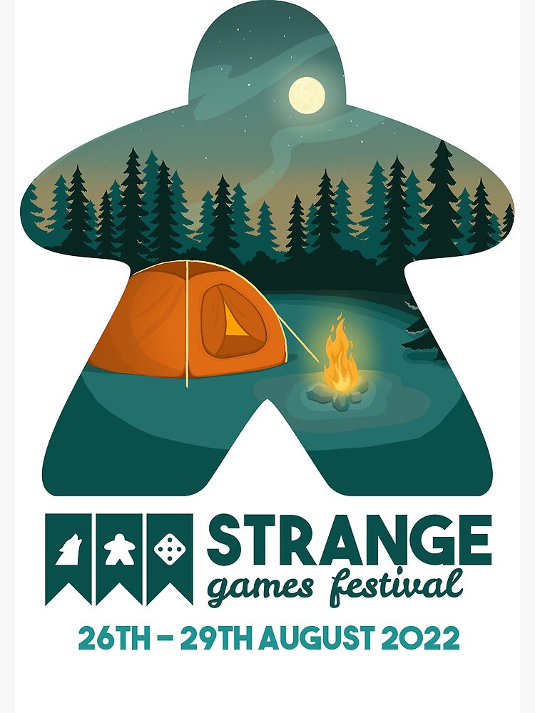 Strange Games Festival Meeple (light) by StrangeGamesF