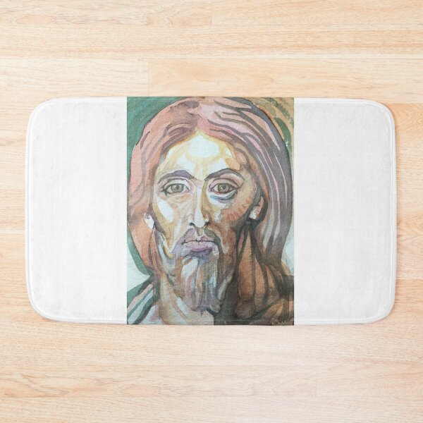 Item preview, Face of Jesus Christ or a Saint in the Byzantine Icon Style of Early Christianity original religious art designed and sold by Cefercom.