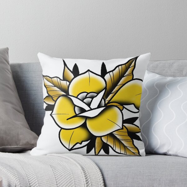 Item preview, Fkj tattoo flash yellow rose designed and sold by franckfkj.