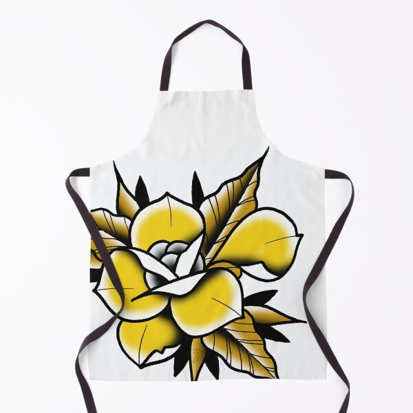 Item preview, Fkj tattoo flash yellow rose designed and sold by franckfkj.