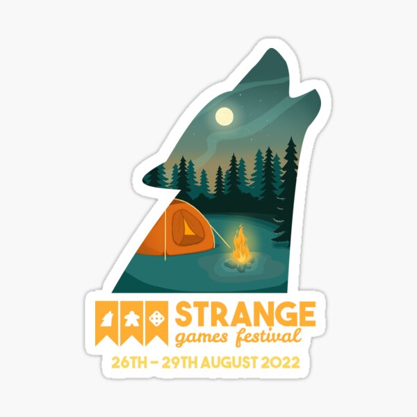 Strange Games Festival Wolf (dark) Sticker